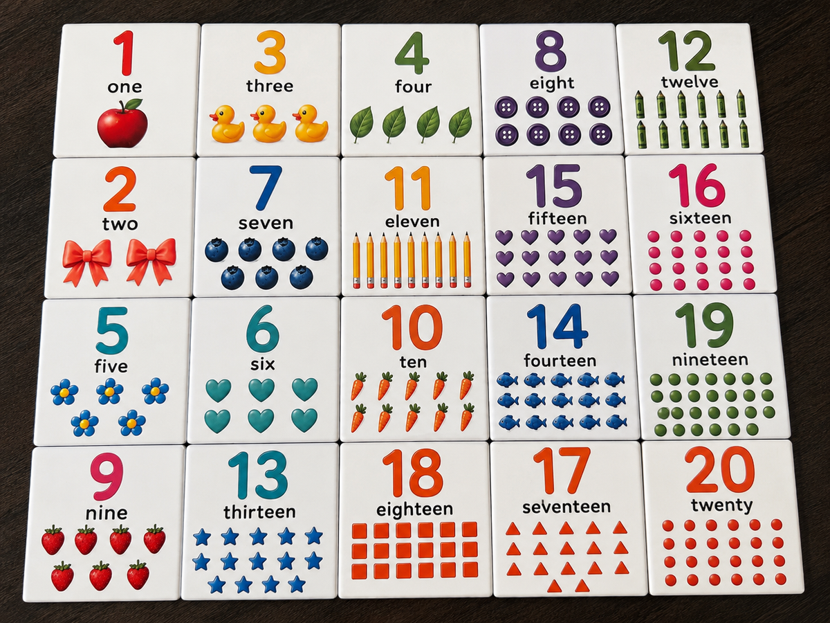 1–20 Animal      Counting Magnets 🧸🔢