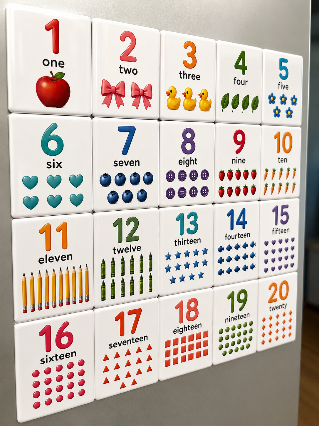 1–20 Animal      Counting Magnets 🧸🔢