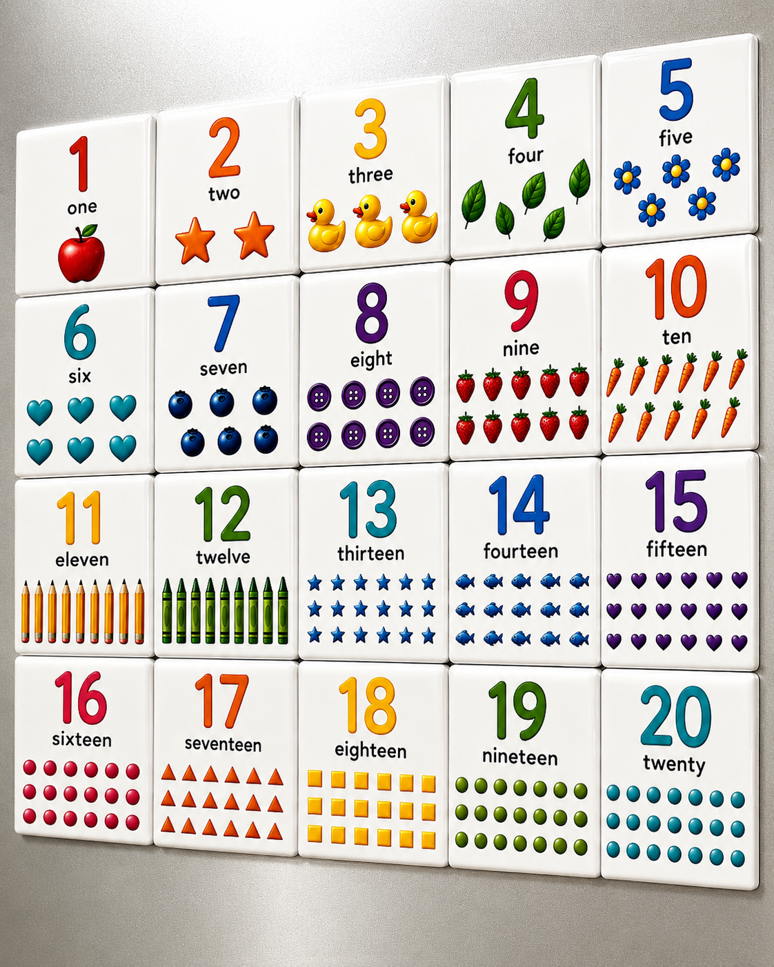 1–20 Animal      Counting Magnets 🧸🔢