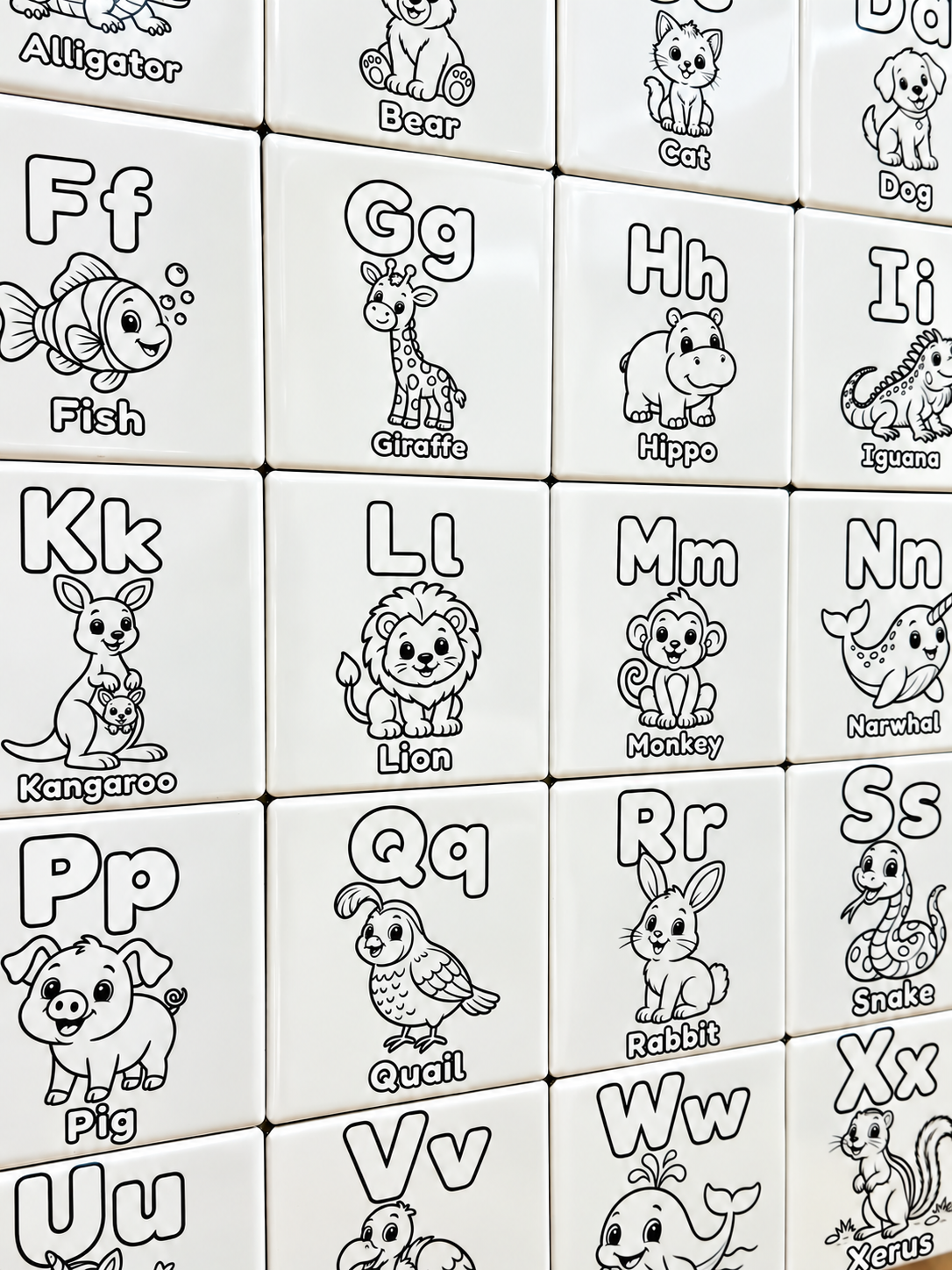 🧲 Alphabet Coloring Magnets