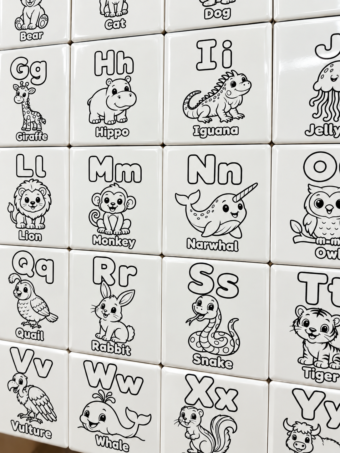 🧲 Alphabet Coloring Magnets