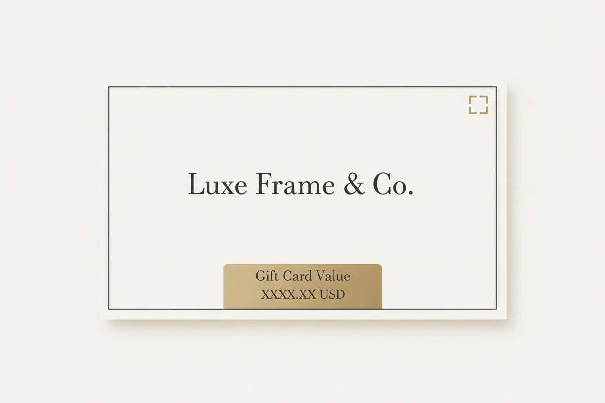 Luxe Frame & Co. Gift Card